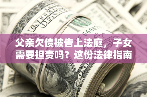 北京父亲欠债被告上法庭，子女需要担责吗？这份法律指南必须看完