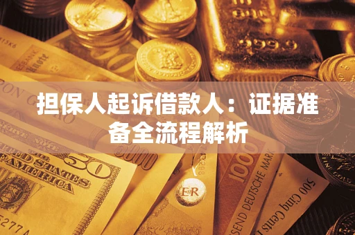 北京担保人起诉借款人：证据准备全流程解析